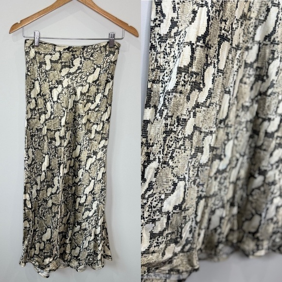 H&M Snake Print Maxi Women’s Skirt (Size 4) - Picture 2 of 8